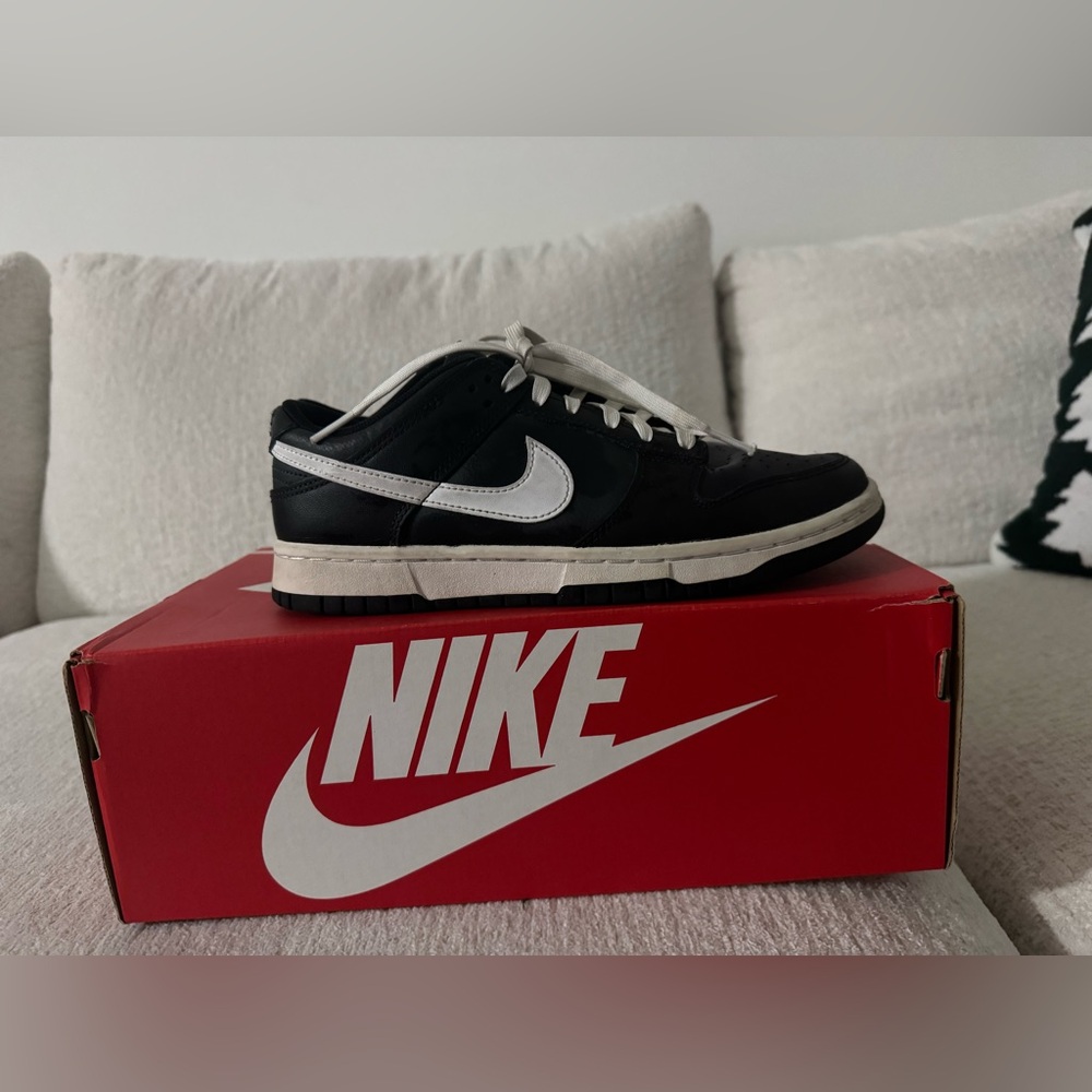 Nike Low Black and White Dunk Sneakers